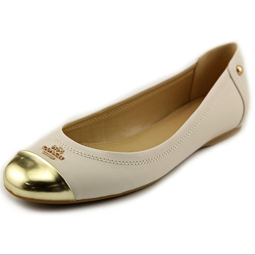The Coach Leather Ballet Chelsea Flat Casual Shoes